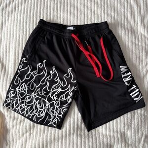 Kill Crew Black Shorts with Red Accents
